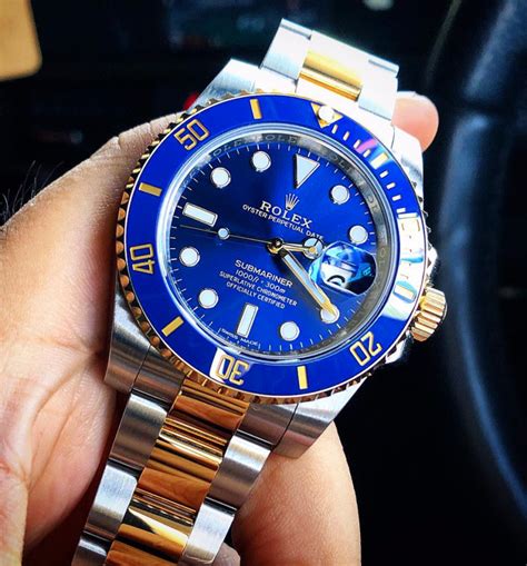 rolex mens submariner automatic blue dial oyster|rolex submariner bluesy price.